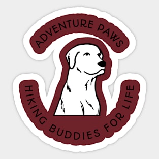 Adventure Paws Hiking Buddies For Life Dog Hiking Sticker